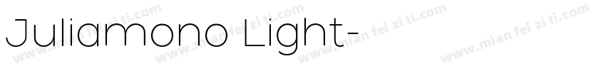 Juliamono Light字体转换